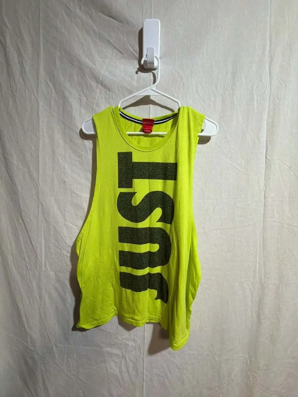 Nike Women's 'Just Do It' Neon Green Muscle Tank Top